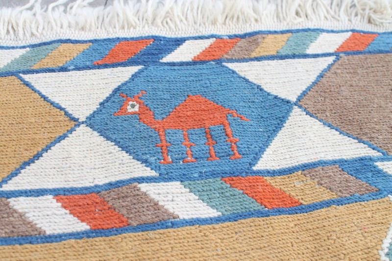 Turkish Rug 79''x77'' Special Production Sumak Kilim 203x197cm gallery