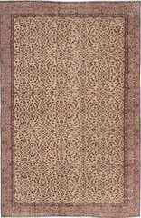 Vintage 5’5″ x 8’5″ Traditional Hand Knotted Vegetable Dye Wool Area Rug