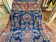 Auth: Antique Mohajeran Sarougk Exceptional Mint State Masterpiece Blue 9×12