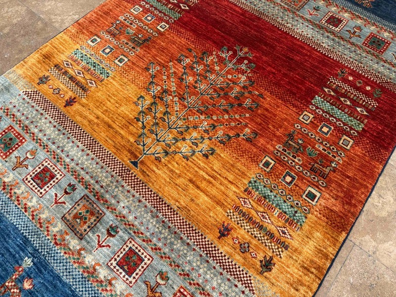 Handmade Tribal Rug – New Zealand Wool – 4'0 x 6'2 Ft gallery