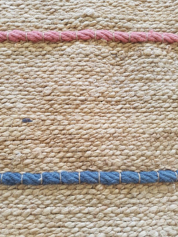 Vintage Handmade Indian Boho Wool Kilim Rug 161x72 cm gallery