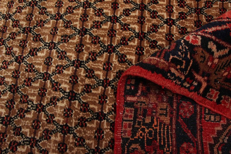 Vintage 4'1" x 5'11" Traditional Hand Knotted Vegetable Dye Wool Area Rug gallery