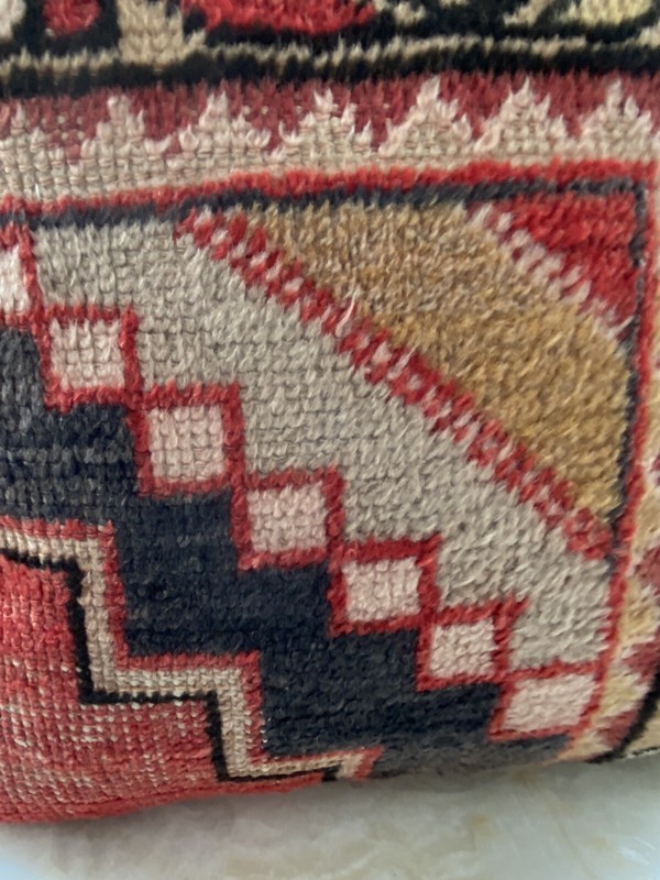 Vintage Tribal Kilim Pillow Cover With Cotton Zippered Backing gallery