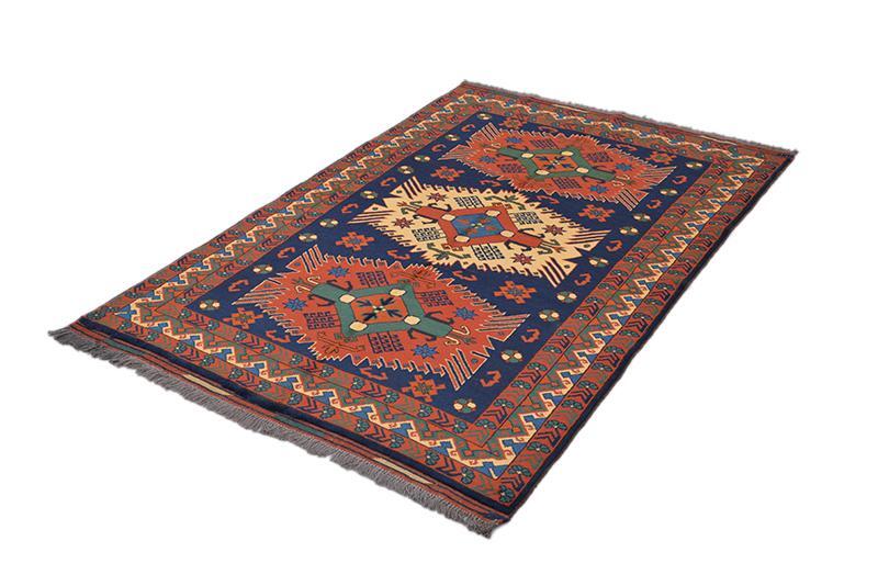 Medallion Tribal Geometric Afghan 5' 8" x 6' 9" Multi Area Rug gallery