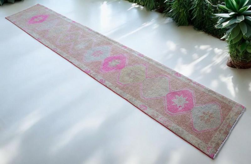 2x13 ft Runner Turkish Oushak Rug HandMade Narrow Hallway Rug actua 2.3x12.10 ft gallery