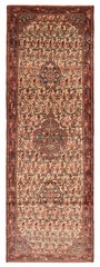3’7″ x 10’4″ Vintage Hand-knotted Runner Rug Traditional Oriental Wool Carpet