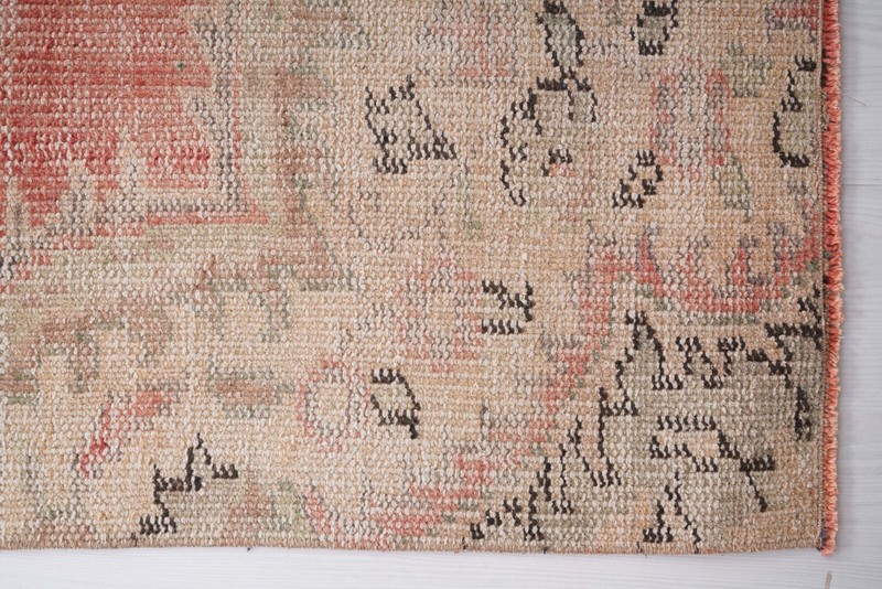 4x8 ft Rug Handmade Faded Turkish Carpet Vintage Area Rug Oushak Rug Antique 908 gallery