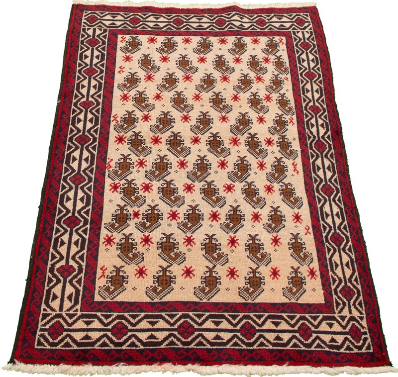 Vintage Hand-Knotted Area Rug 3'3" x 6'1" Traditional Oriental Wool Carpet gallery