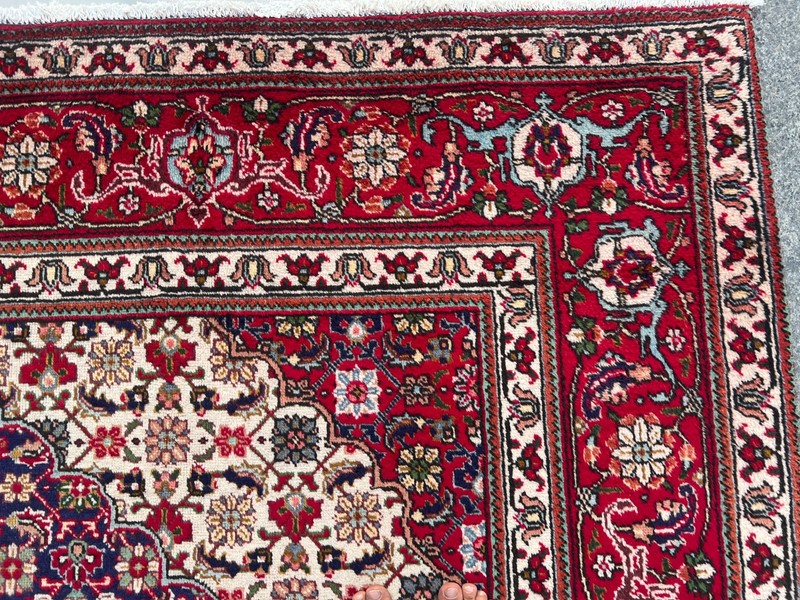 Antique 1900s Hand-Knotted Ardebil Rug | Low Pile Oversized Caucasian Style Rug gallery