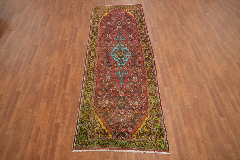 Handmade Wool Vintage Traditional 10 ft Runner Rug 4x10 Carpet gallery
