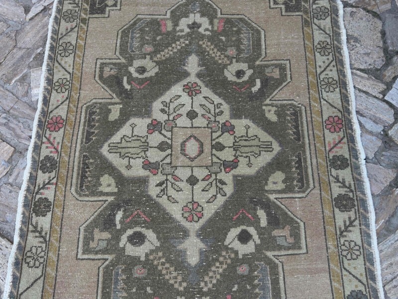 Hand-Knotted Turkish Carpet 5x9 Pale Pink Wool Oriental Rug Medium Size Area gallery