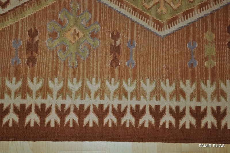 On of a kind CAUCASIAN-DESIGN-KILIM 6' X 9' woven Kilim Southwestern style rug gallery