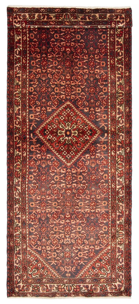 3'8" x 9'8" Vintage Hand-knotted Runner Rug Traditional Oriental Wool Carpet