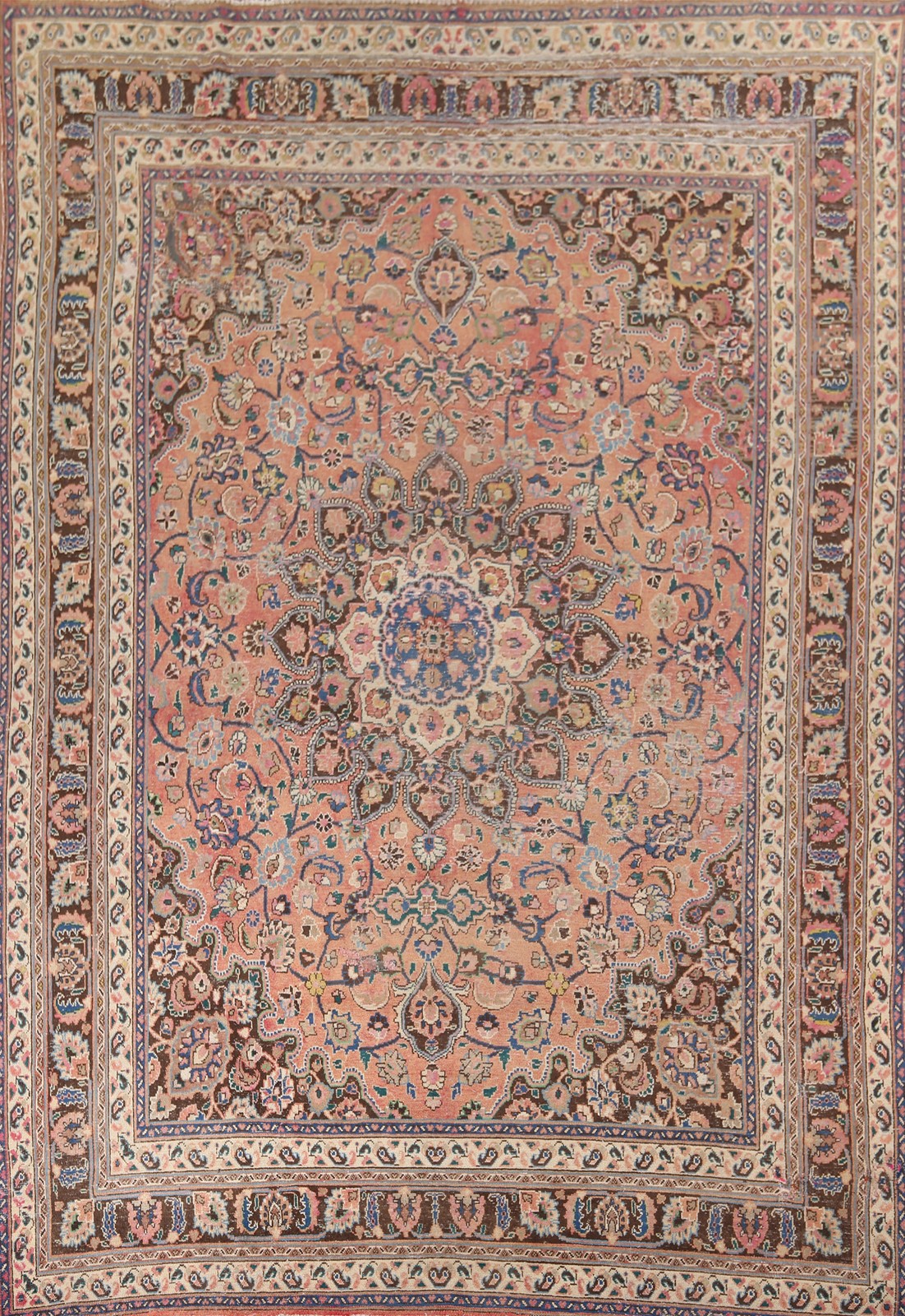 Distressed Traditional Handmade Area Rug 10x13 Ft Floral Medallion Wool Carpet gallery