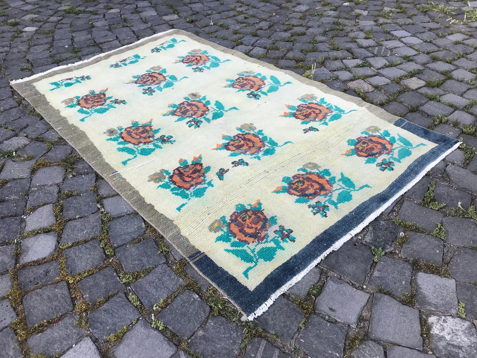 Handmade Rug Turkish Area Rug Vintage Rug Oushak Rug Antique Rug Bohemian Rug gallery