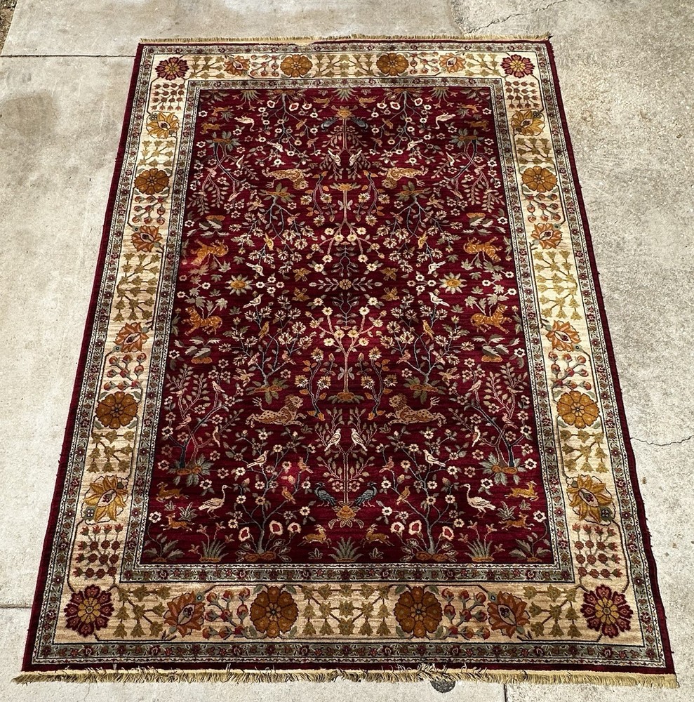 KARASTAN Wool Rug 9x12 Rare Design: Emperor's Hunt #2200-204 100% Wool