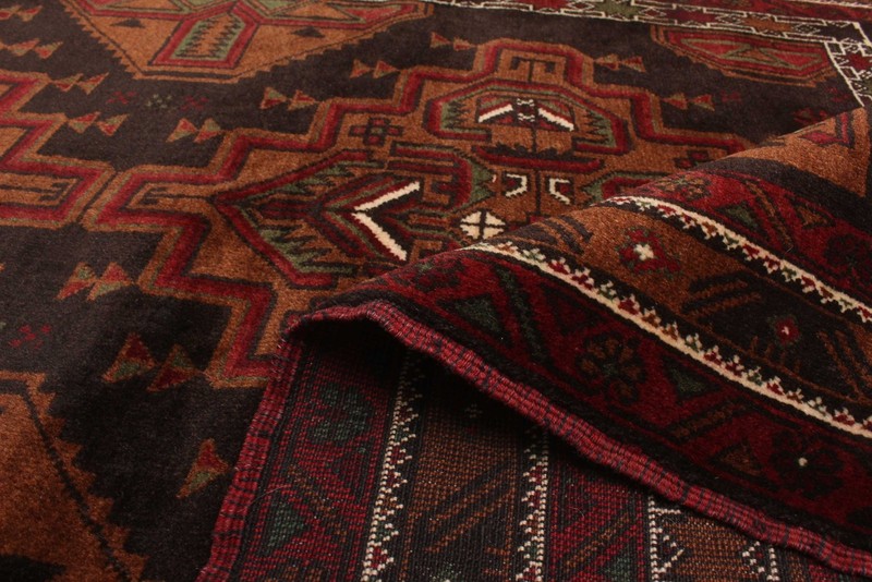Vintage 3'2" x 5'1" Traditional Hand Knotted Vegetable Dye Wool Area Rug gallery