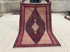 5 X 3’5ft Stunning Vintage Super Fine Quality Senneh Knots Floral Oriental Kilim