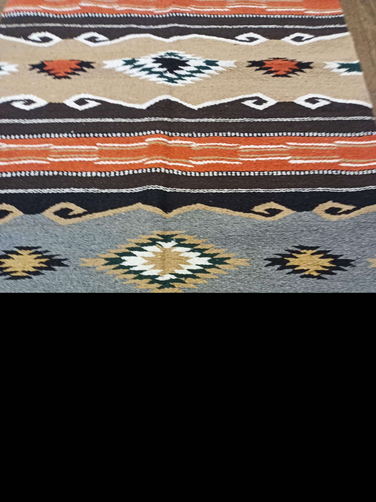 Handwoven Southwest Design Acrylic Rug; 20"X40" gallery