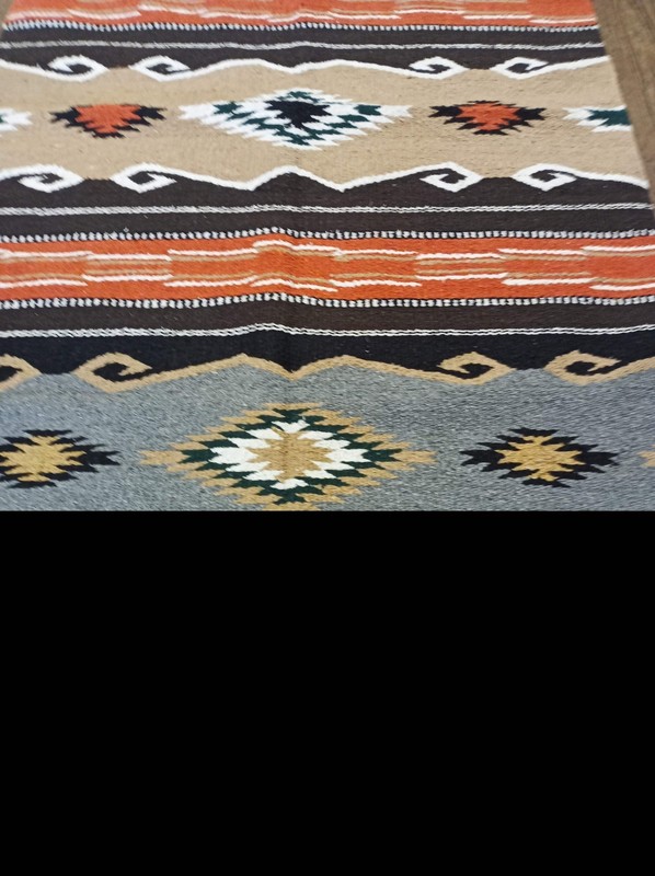 Handwoven Southwest Design Acrylic Rug; 20"X40" gallery
