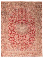 Vintage Hand-Knotted Area Rug 9’3″ x 12’3″ Traditional Oriental Wool Carpet
