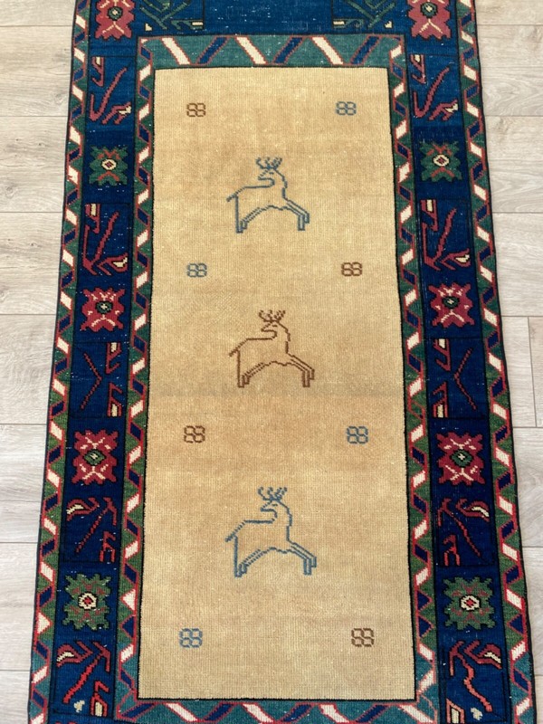 2’6”x5” feet Oushak rug, wool rug, Vintage rug, Low pile rug, gallery