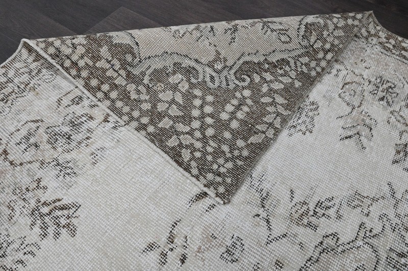 Oushak 5x8,Turkish Rug,vintage,anatolian,BEIGE,kilim,Bohemian,handmade,wool gallery
