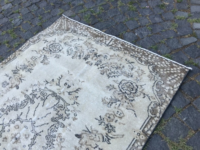 Handmade Rug Turkish Area Rug Vintage Rug Oushak Rug Antique Rug Bohemian Rug gallery