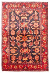 Traditional Vintage Hand-Knotted Area Rug 4’6″ x 6’7″ Oriental Wool Carpet