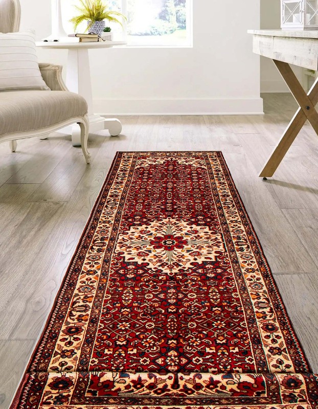 Vintage Hand-knotted Runner Rug 3'8" x 13'0" Traditional Oriental Wool Carpet gallery