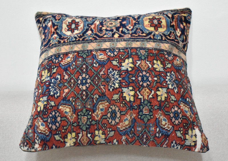 Antique Pillow Cover Sofa Rug 16'' x 16'' Made of Antique Cushion Cover Carpet gallery