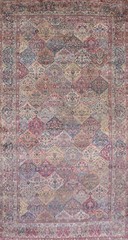 Pre-1900 Antique Vegetable Dye Area Rug 11×22 Oriental Large Wool Carpet