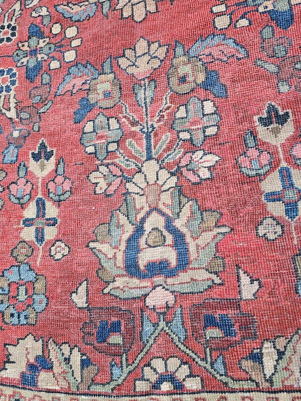 10.4 x 16.9 VEG DYE ANTIQUE SERAPI QUALITY CAUCASIAN VINTAGE HERIZ USHAK gallery