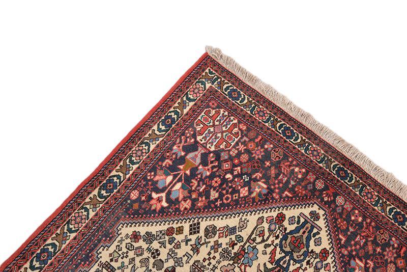 Hexagon Medallion Geometric Oriental 4' 3" x 6' 5" Pink Hand Knotted Area Rug gallery