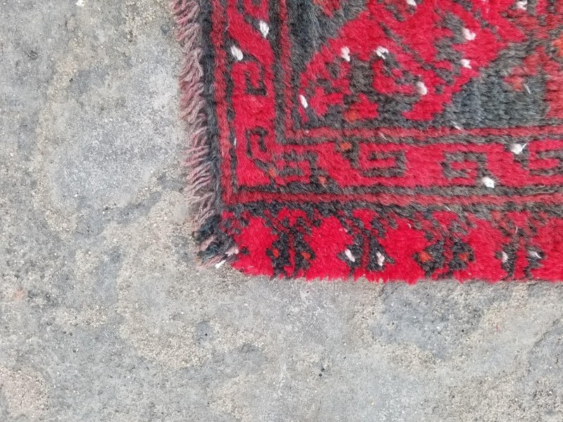 Vintage Handmade Pakistani Bokhara Wool Multicolor Runner Rug 318 x 117 cm gallery