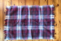 Vintage FOLA RUG 100% Wool “Blanket” Approx. 41” X 28” Dress MacDonald Dog Bed