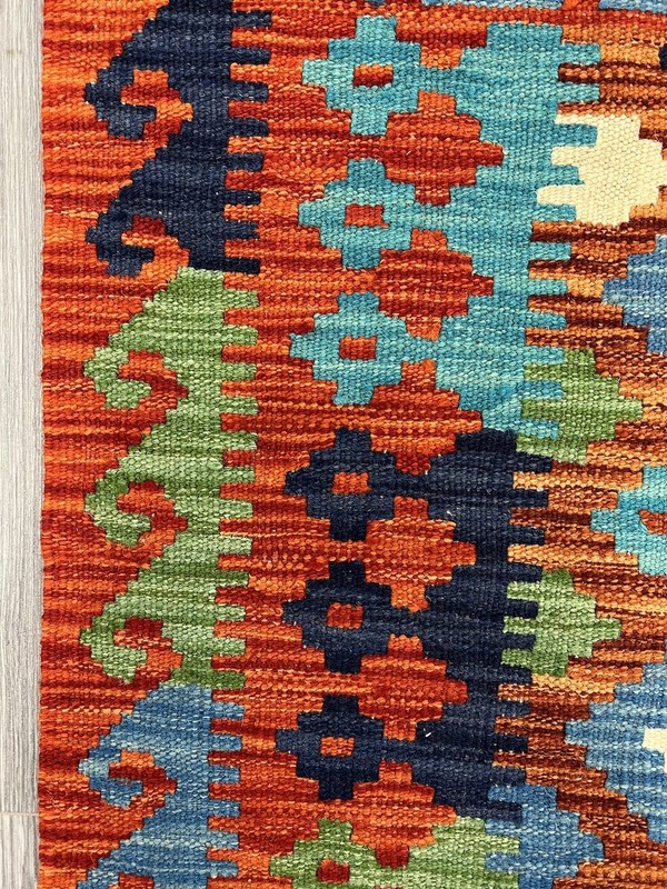 Vintage Kilim Traditional Hand Made Oriental Wool Kilim 5ftx3.2ft 149cmx100cm gallery