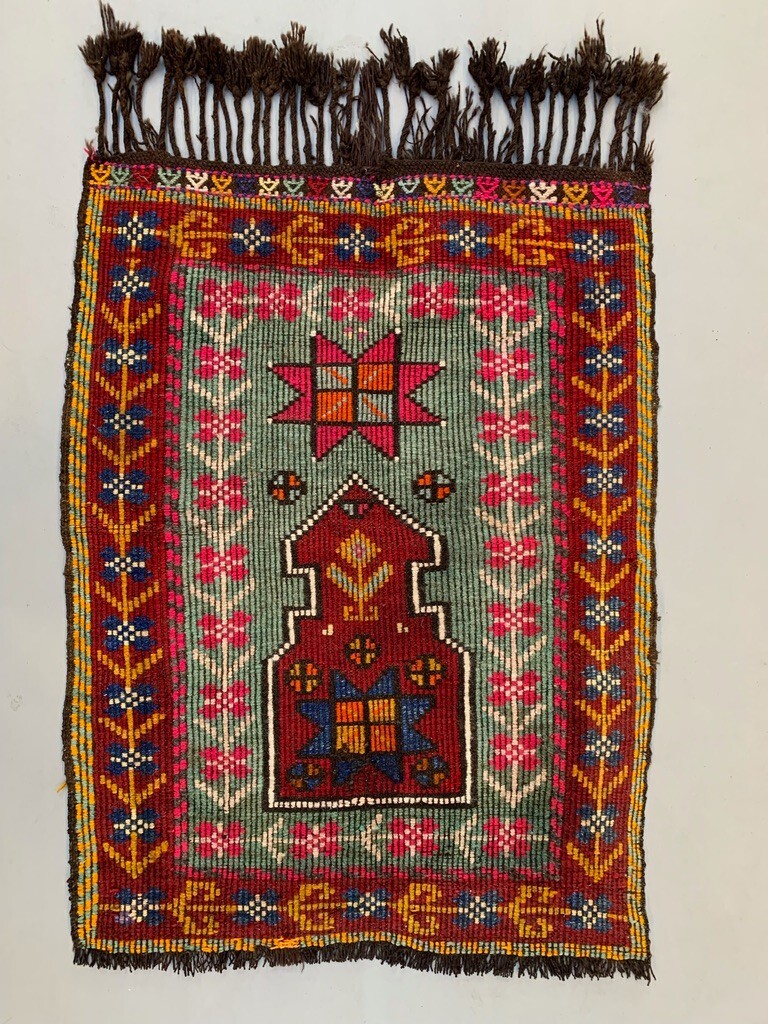 Small Vintage Turkish Kilim Rug 116x89 cm Wool Kelim gallery