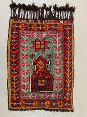 Small Vintage Turkish Kilim Rug 116×89 cm Wool Kelim