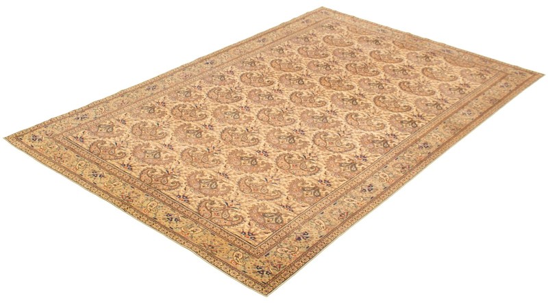 Vintage Hand-Knotted Carpet 6'4" x 9'5" Traditional Oriental Wool Area Rug gallery