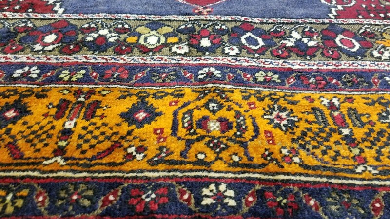 Antique 1900-1930s Turkish Tribal Rug 5'1"× 8'5" gallery