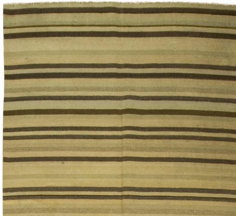 Vintage Turkish Hand Woven Kilim Area Rug 4′9″ × 9′9″ e22362 gallery