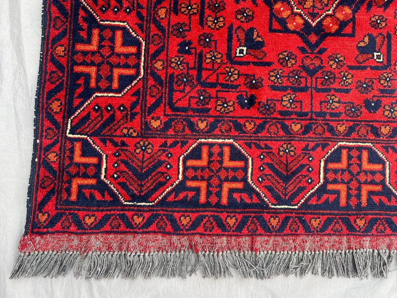 3x7 Vintage Turkmen Khal Mohammadi Runner, Hand Knotted Wool Tribal Runner Rug gallery