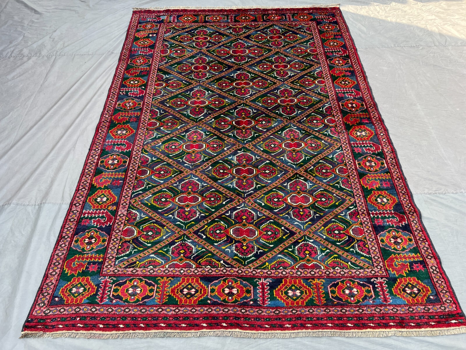 6x9 Red Antique Ersari Afghan Large Area Rug Hand Knotted Wool Tribal Bedroom gallery