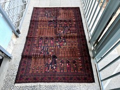 4×6 Ft Afghan Tribal Wool Area Rug Traditional Antique Turkmen Geometric Carpet
