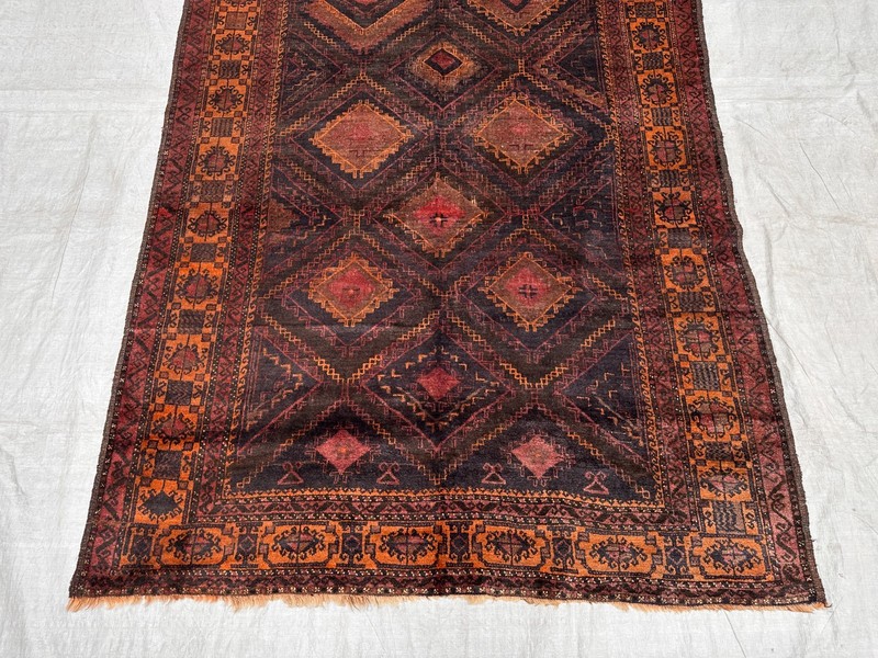 COLLECTORS ITEM Semi Antique Stunning Natural Vegetable Dye Taimani Maldari Rug gallery