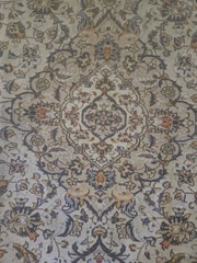 8x11VINTAGE OUSHAK TURKISH ANTIQUE HERIZ SERAPI HEREKE CAUCASIAN