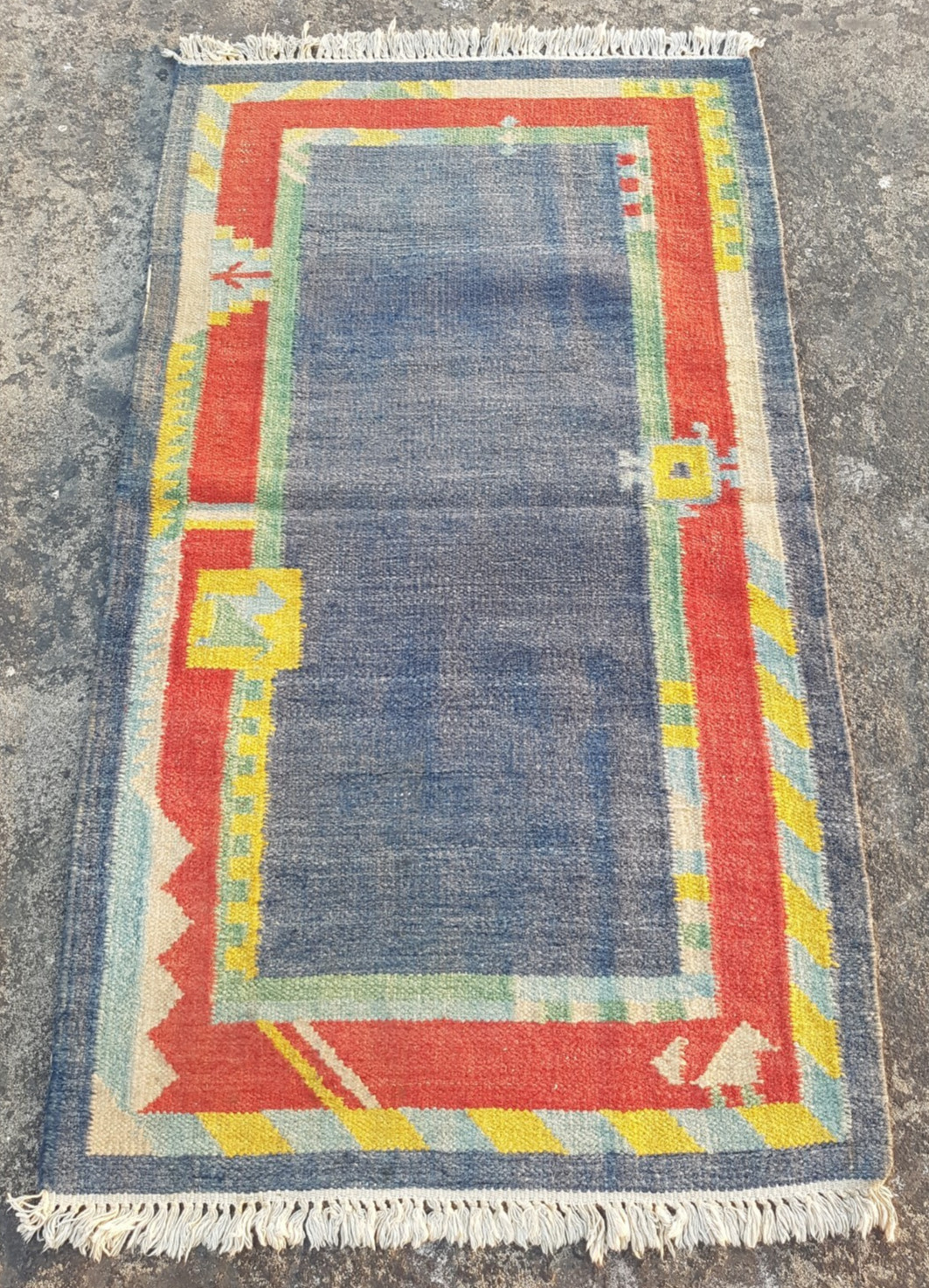 Vintage Traditional Handmade Beautiful Scandinavian Floor Rug Carpet 166x95 cm gallery