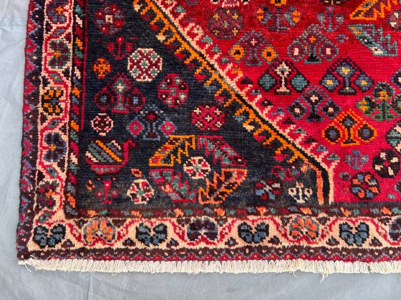 5x6 RED ANTIQUE RUG HAND-KNOTTED VINTAGE ORIENTAL big fine wool handmade gallery