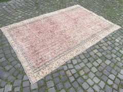 Bohemian Large Rug, Turkish Vintage Rug, Handmade Wool Rug, 5,8 x 8,8 ft